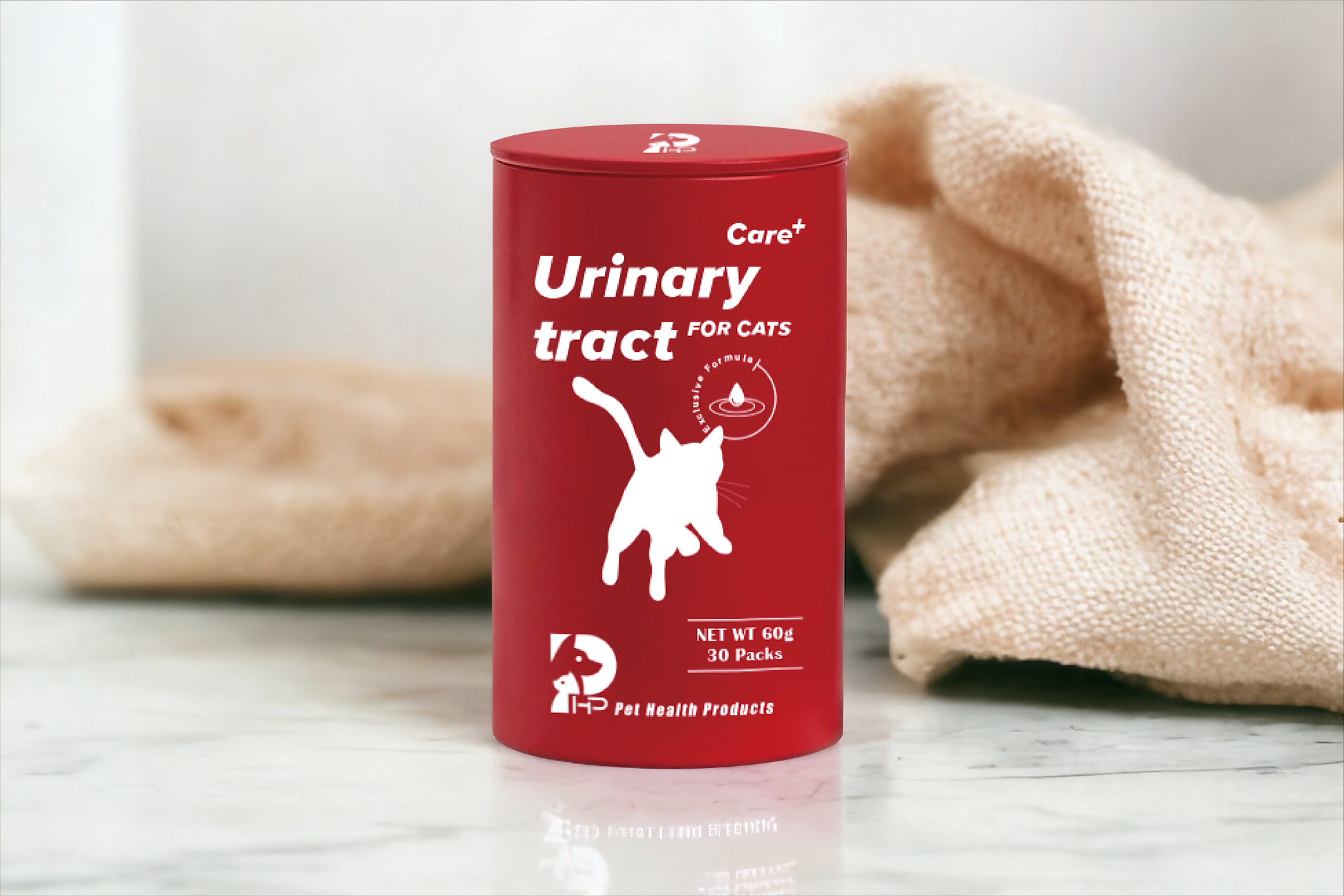 【PHP】貓咪泌尿道保健 - 精選專利萃取物，泌尿護理益生菌種