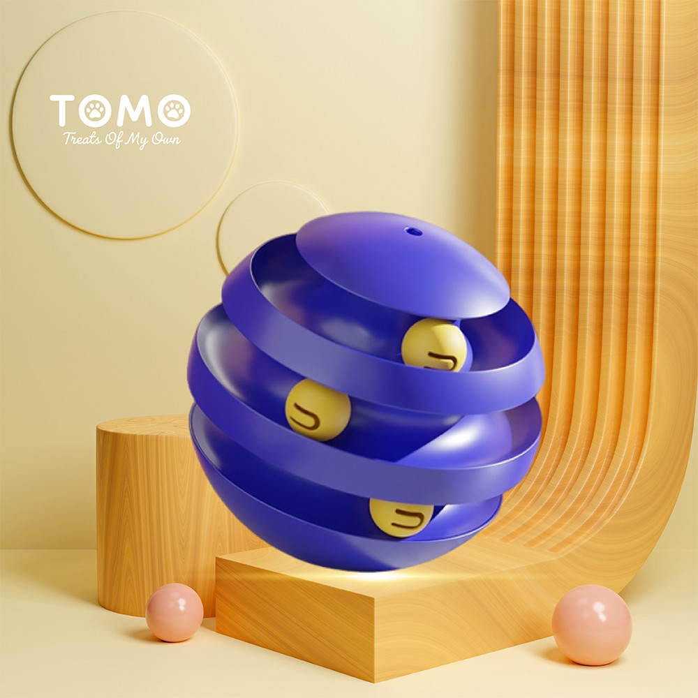 【TOMO】搗蛋貓星球貓轉盤｜旋轉逗貓互動玩具