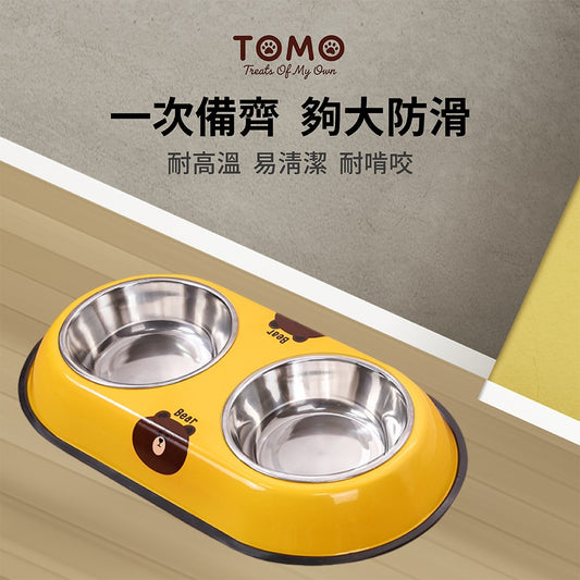 【TOMO】繽紛童趣寵物碗｜貓咪狗狗造型食盆