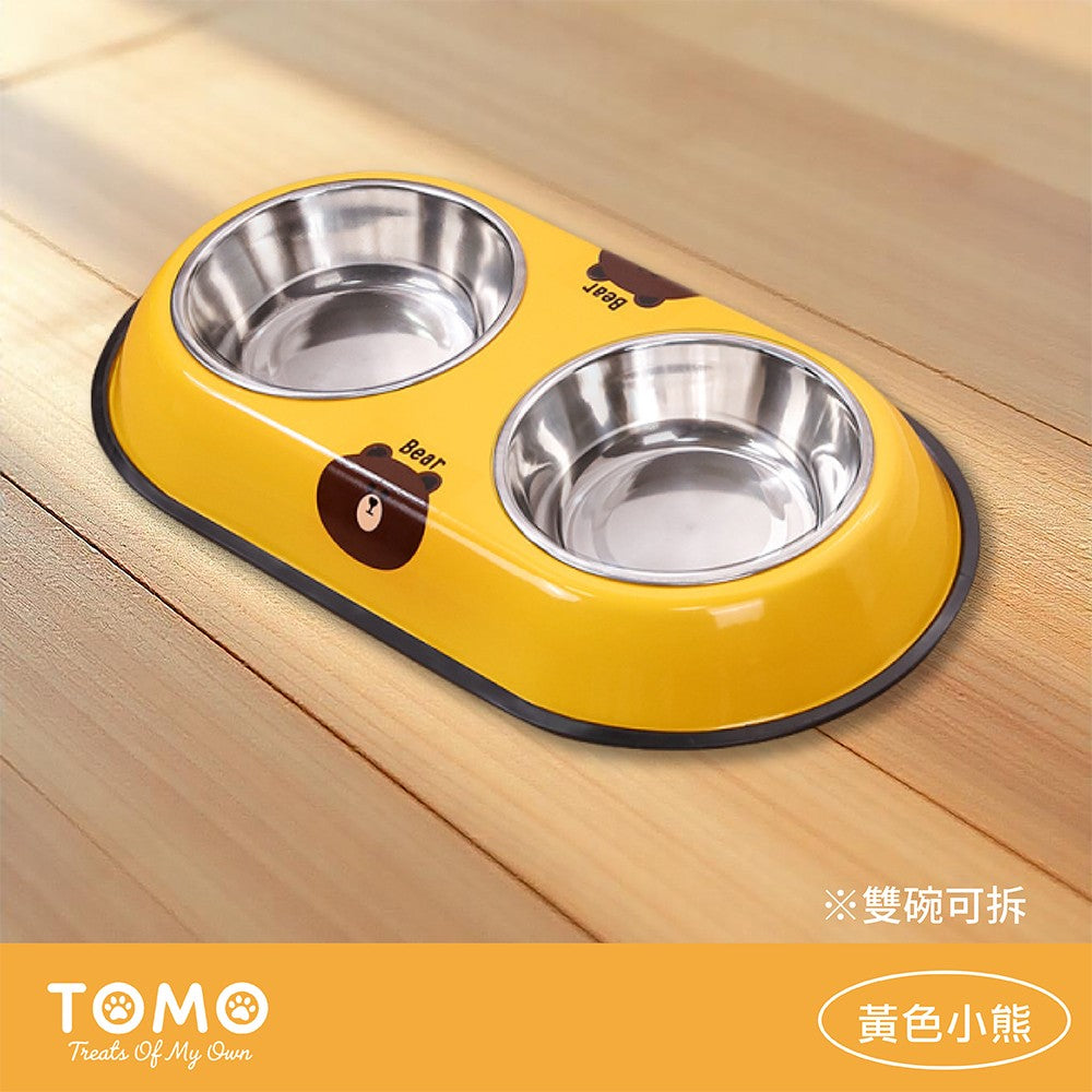 【TOMO】繽紛童趣寵物碗｜貓咪狗狗造型食盆