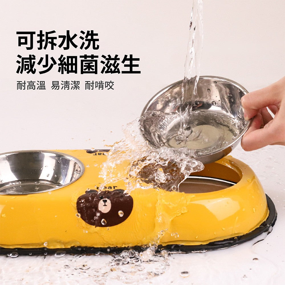 【TOMO】繽紛童趣寵物碗｜貓咪狗狗造型食盆